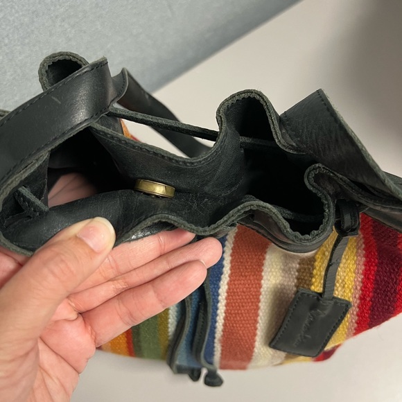 Mama Ashu Wool and Leather Bucket Bag - Picture 5 of 11